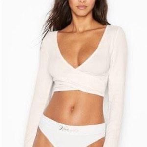 COPY - NWOT Grey Victorias Secret Cozy Wrap Top
